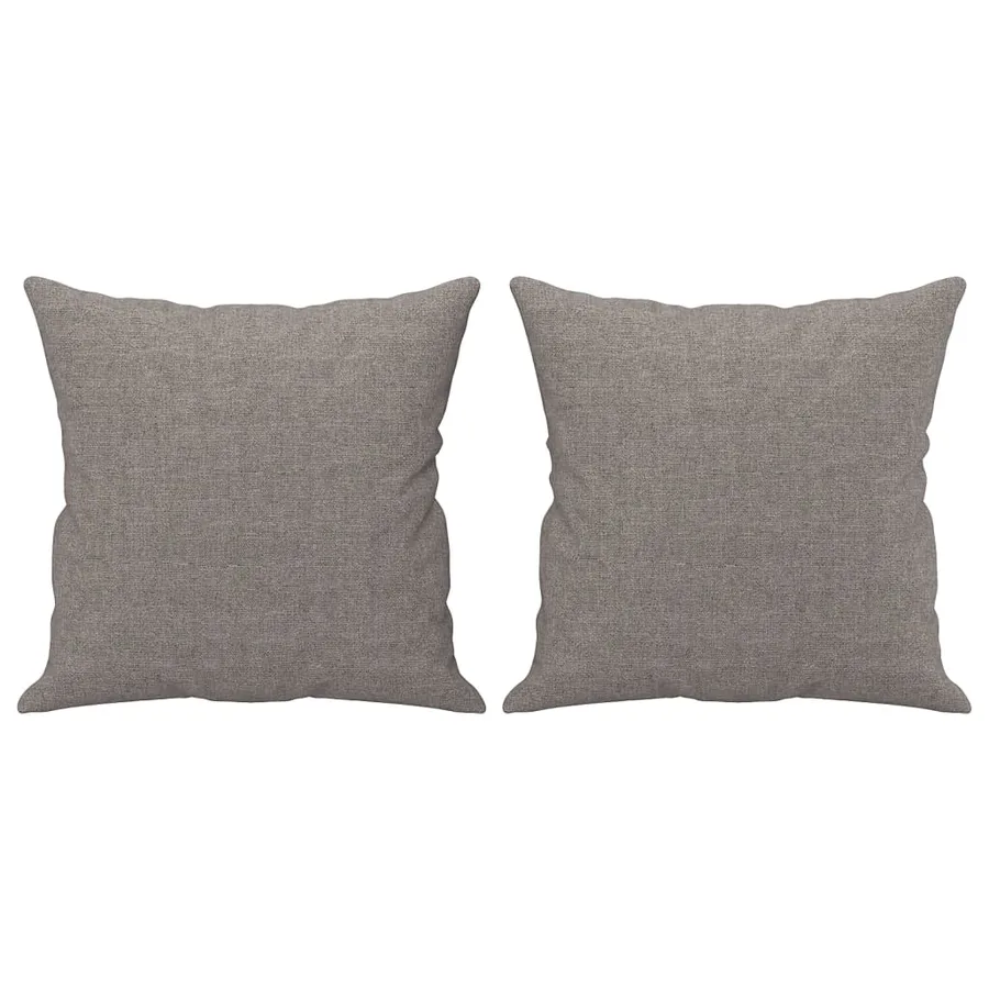 Ensemble de canapés 2 pcs avec coussins taupe tissu - 6