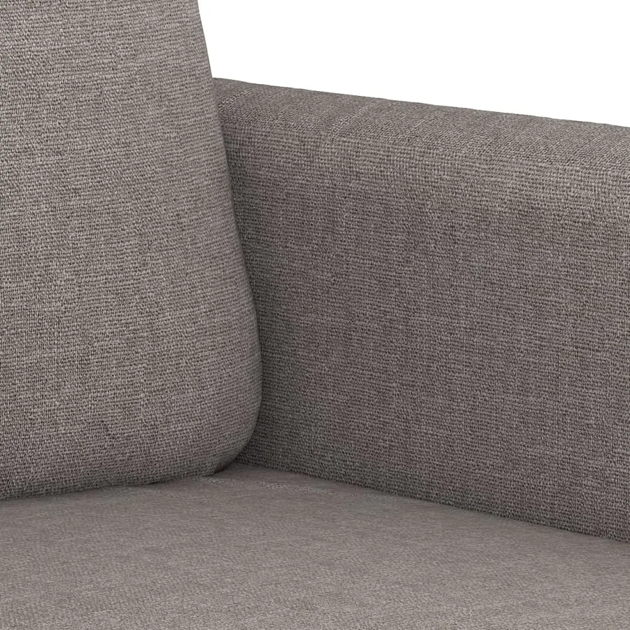 Ensemble de canapés 2 pcs avec coussins taupe tissu - 7