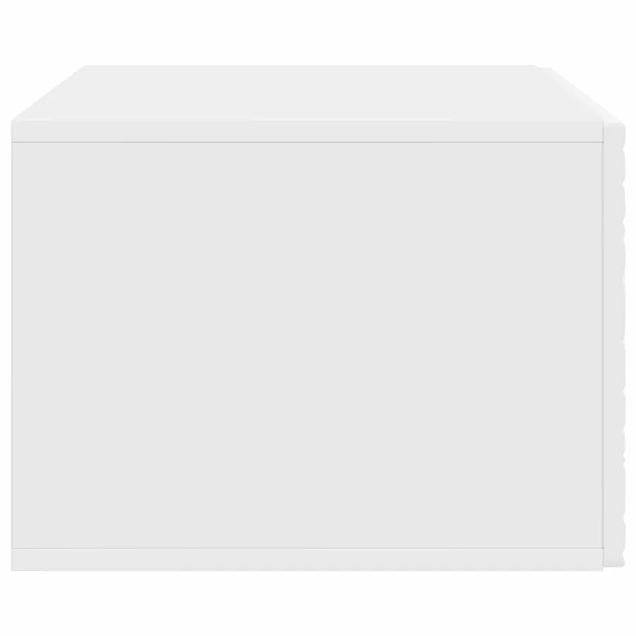 Meuble TV mural 78,5 x 41 x 30 cm Blanc Bois d'ingénierie - 6