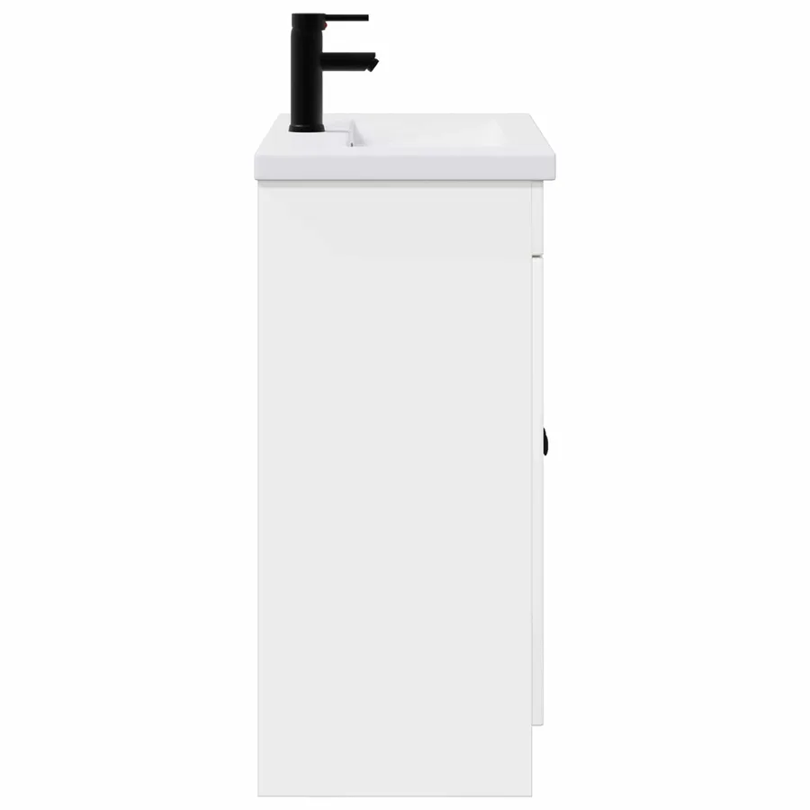 Ensemble de mobilier de salle de bain Blanc brillant - 6