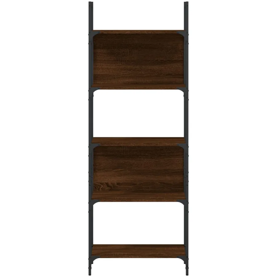 Bibliothèque à 5 niveaux chêne marron 60,5x24x166,5 cm - 5