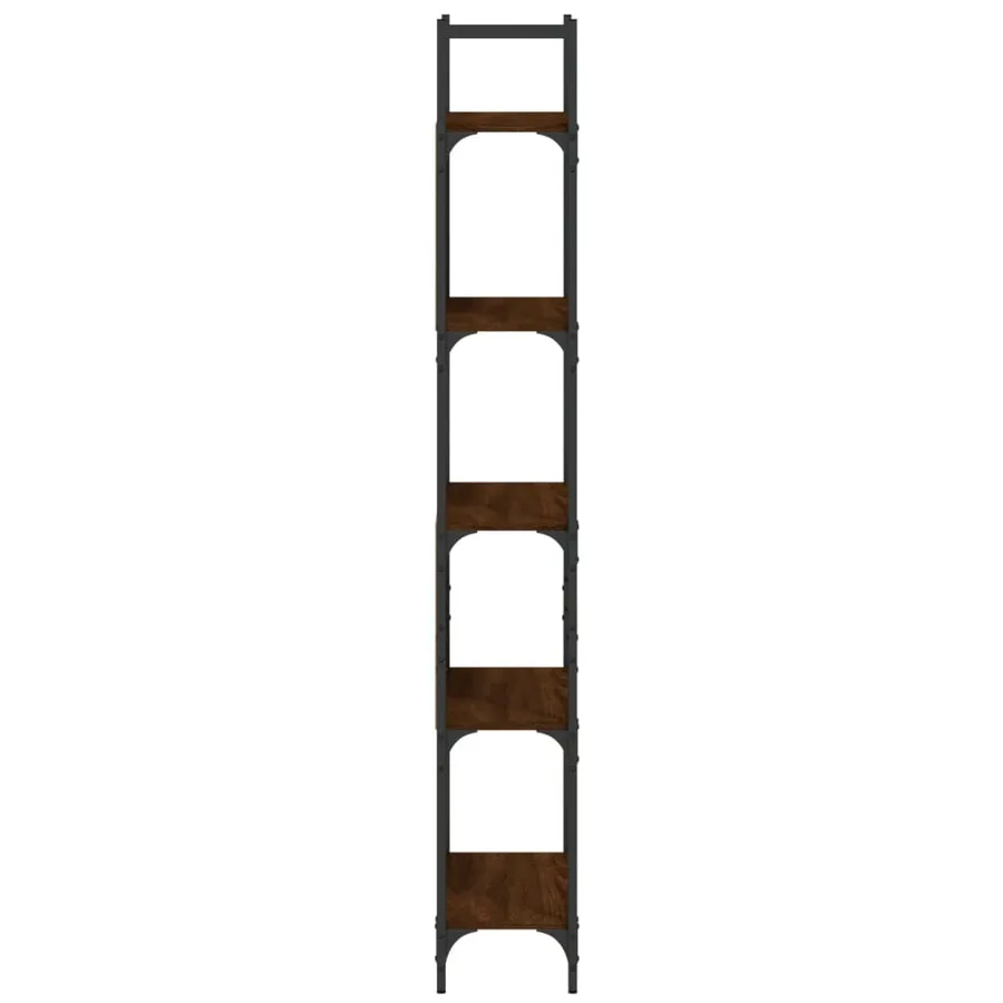 Bibliothèque à 5 niveaux chêne marron 60,5x24x166,5 cm - 6