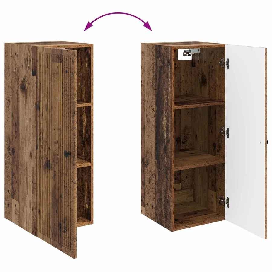 Armoire Murale Bois ancien 33 x 34,5 x 90 cm Bois d'ingénierie - 8
