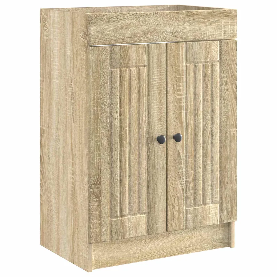 Ensemble de mobilier de salle de bain Chêne Sonoma - 4