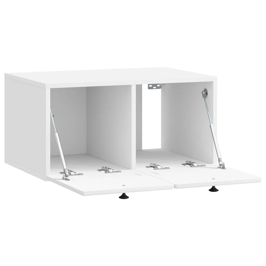Meuble TV mural 59,5 x 41 x 30 cm Blanc brillant - 5