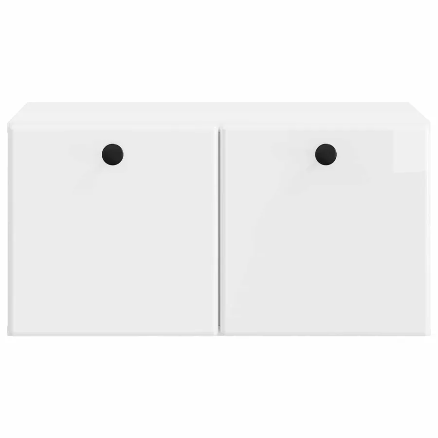 Meuble TV mural 59,5 x 41 x 30 cm Blanc brillant - 6