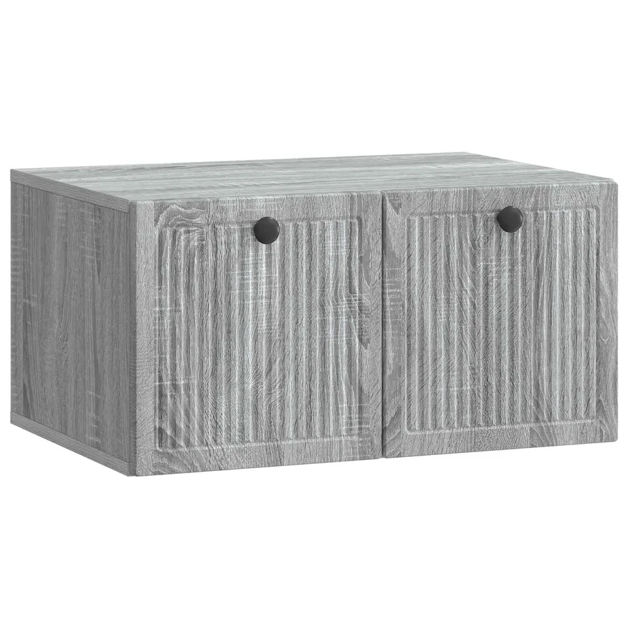 Meuble TV mural Sonoma gris 59,5 x 41 x 30 cm Bois d'ingénierie - 2
