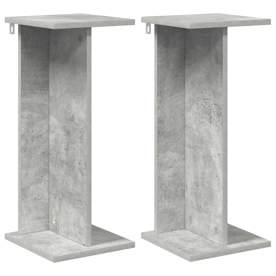 Support de Plante 2 pc Gris Béton 25 x 25,5 x 60,5 cm - 2