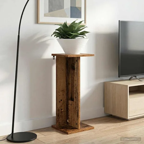 Support de Plante 2 pc Bois ancien 25 x 25,5 x 60,5 cm