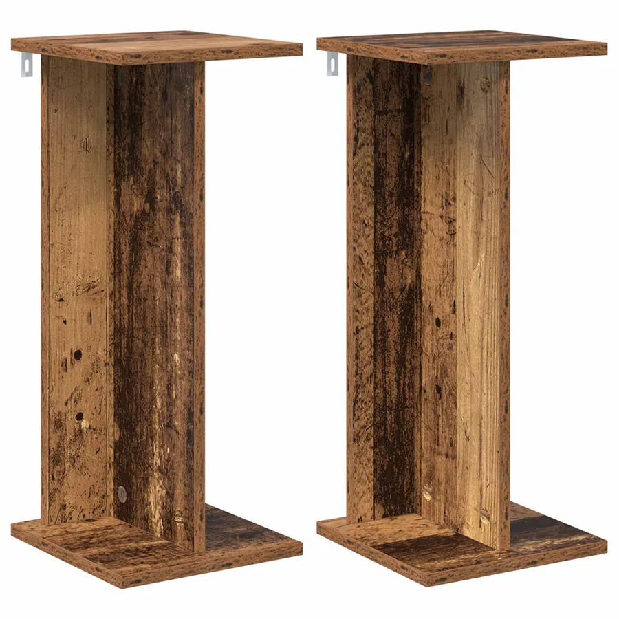 Support de Plante 2 pc Bois ancien 25 x 25,5 x 60,5 cm - 2
