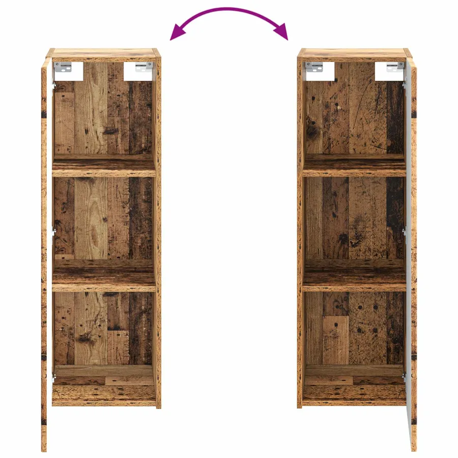 Cabinet de Salle de Bain Mural Bois ancien 33 x 34,5 x 60 cm - 7