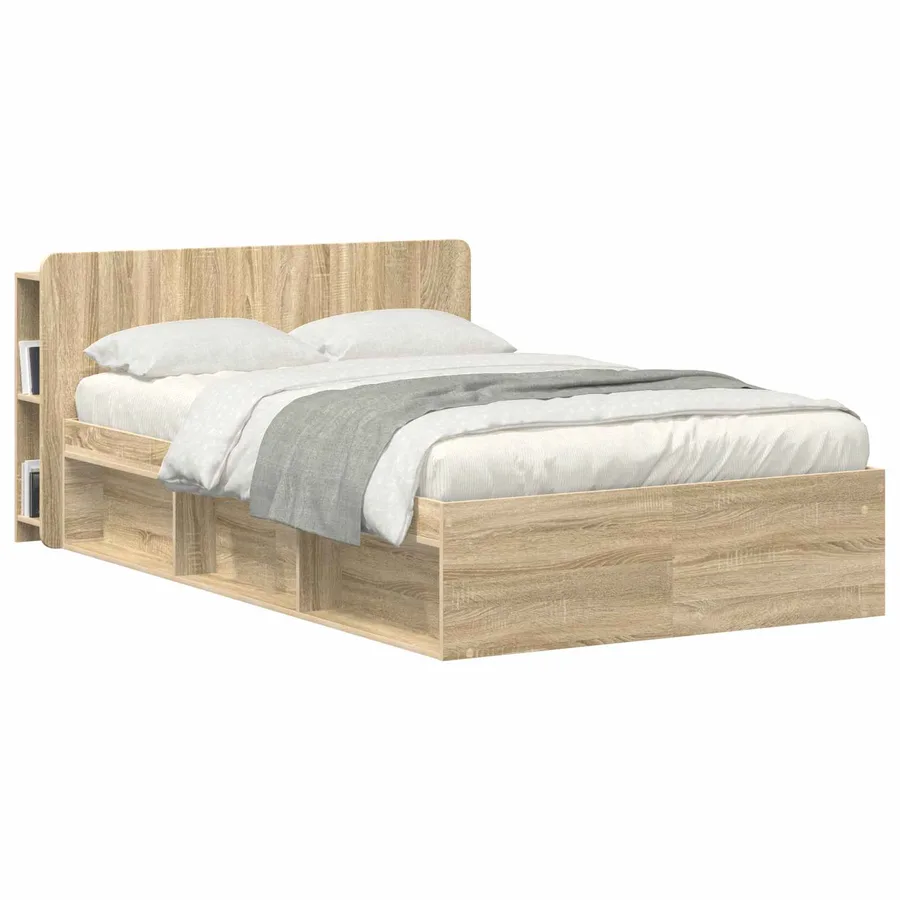 Cabinet de Tête de Lit avec stockage Sonoma Bois d'ingénierie - 3