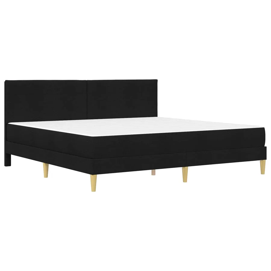 Cadre de lit Noir 180 x 200 cm Polyester - 3
