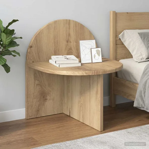 Table de chevet Chêne artisanal 40 x 35,5 x 45,5 cm