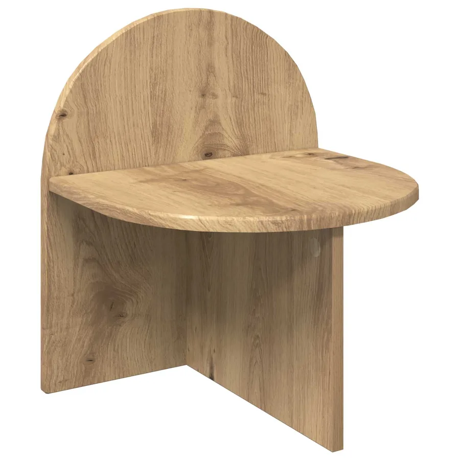 Table de chevet Chêne artisanal 40 x 35,5 x 45,5 cm - 2