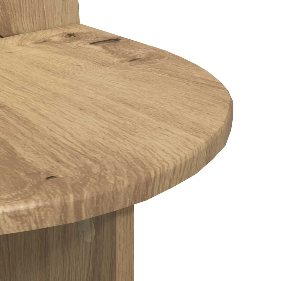 Table de chevet Chêne artisanal 40 x 35,5 x 45,5 cm - 7