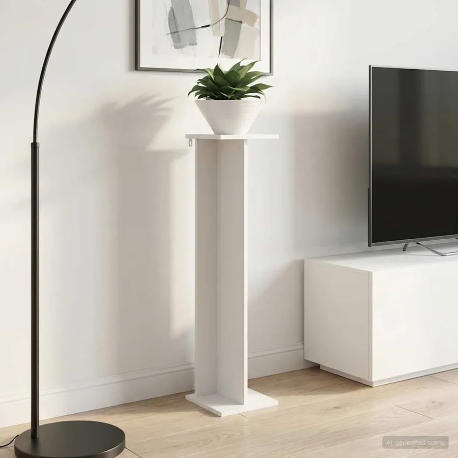 Support de Plante 2 pc Blanc 25 x 25,5 x 100,5 cm - 4