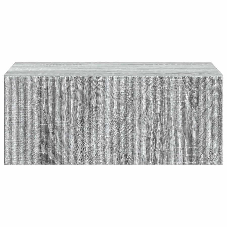Cabinet de chevet mural Sonoma gris 49 x 34,5 x 20 cm - 5