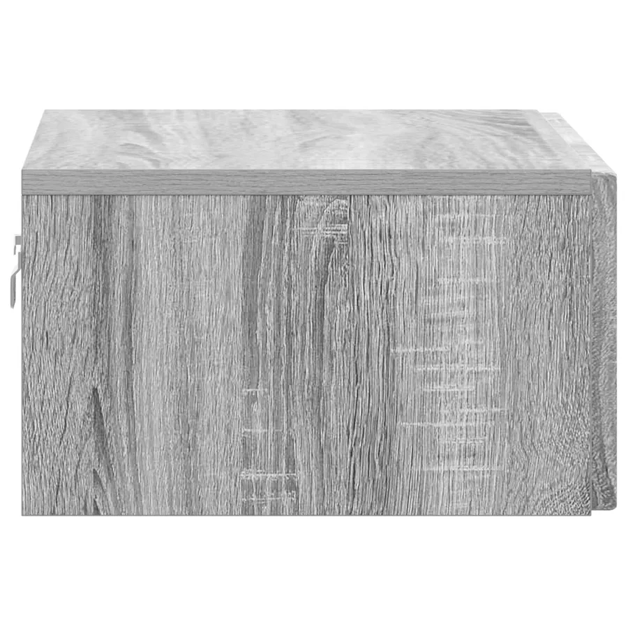 Cabinet de chevet mural Sonoma gris 49 x 34,5 x 20 cm - 6