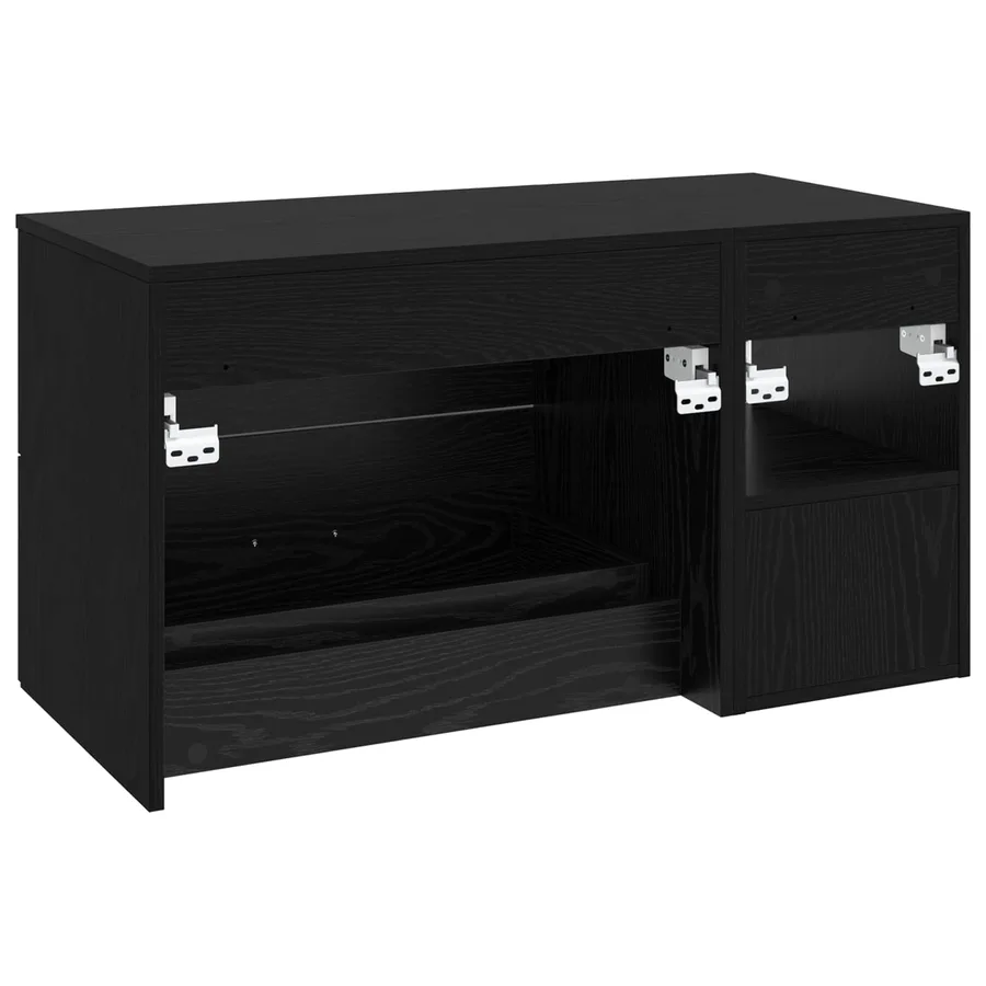 Ensemble de mobilier de salle de bain 2 pcs Chêne noir - 6
