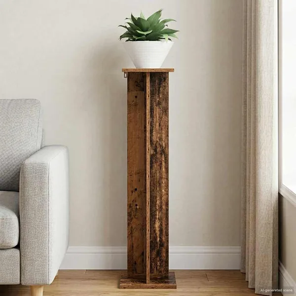 Support de Plante Bois ancien 25 x 25,5 x 100,5 cm
