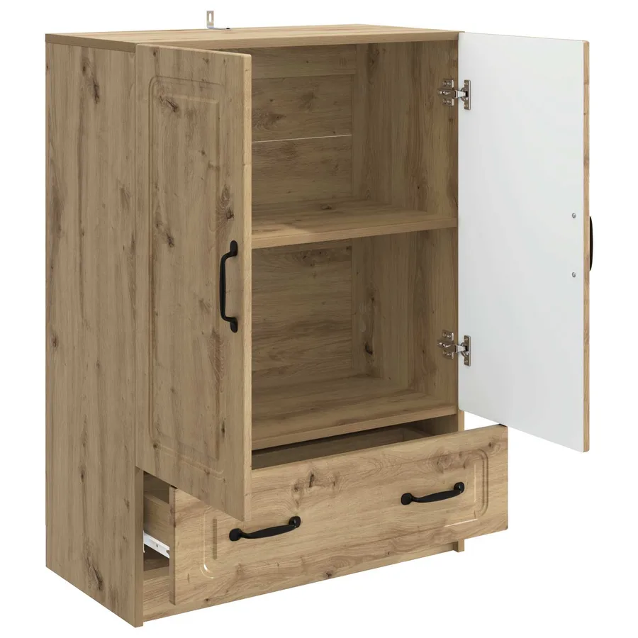 Buffet Chêne artisanal 66 x 34,5 x 92 cm Bois d'ingénierie - 4