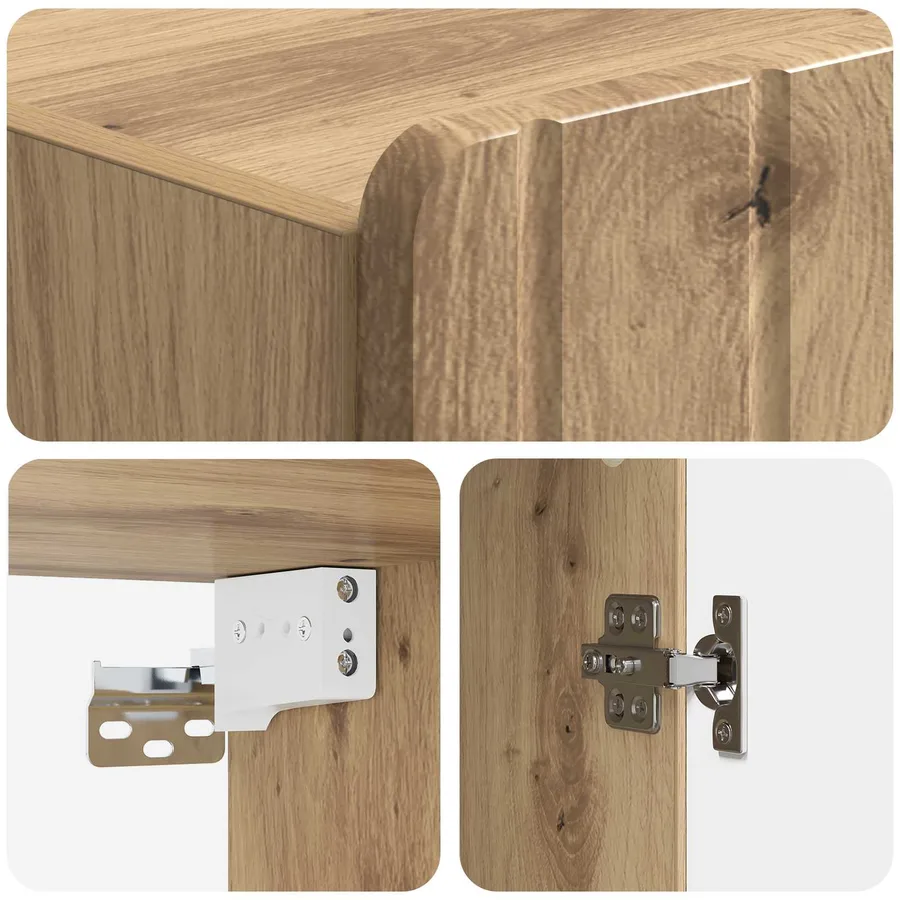 Armoire Murale 33 x 34,5 x 94 cm Bois d'ingénierie - 7