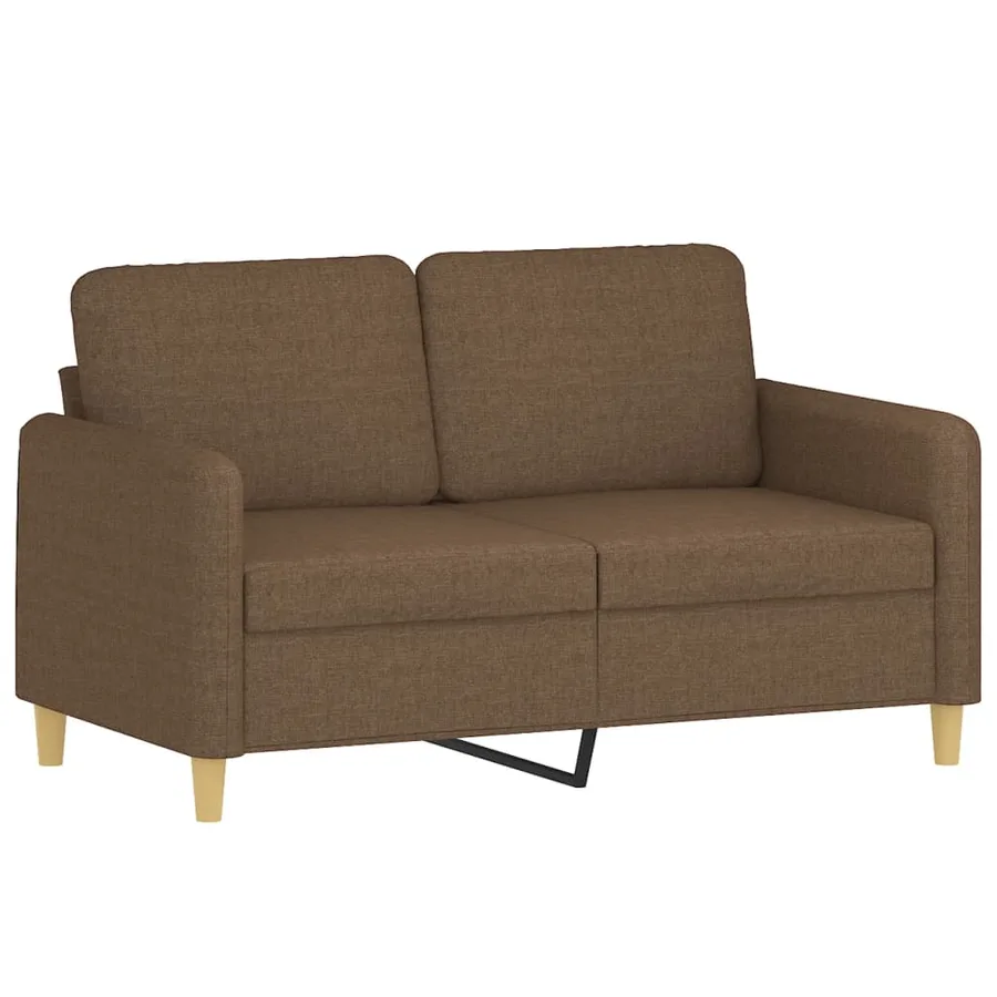 Ensemble de canapés 4 pcs avec coussins Marron Tissu - 4
