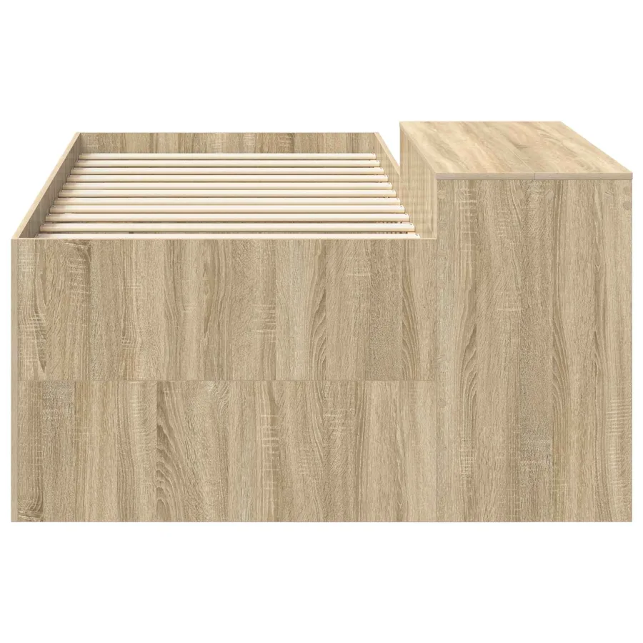 Lit haut pour enfants avec bureau Chêne Sonoma 98,5 x 200 cm - 4