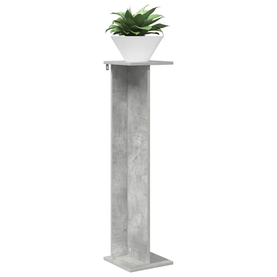Support de Plante 2 pc Gris Béton 25 x 25,5 x 100,5 cm - 3