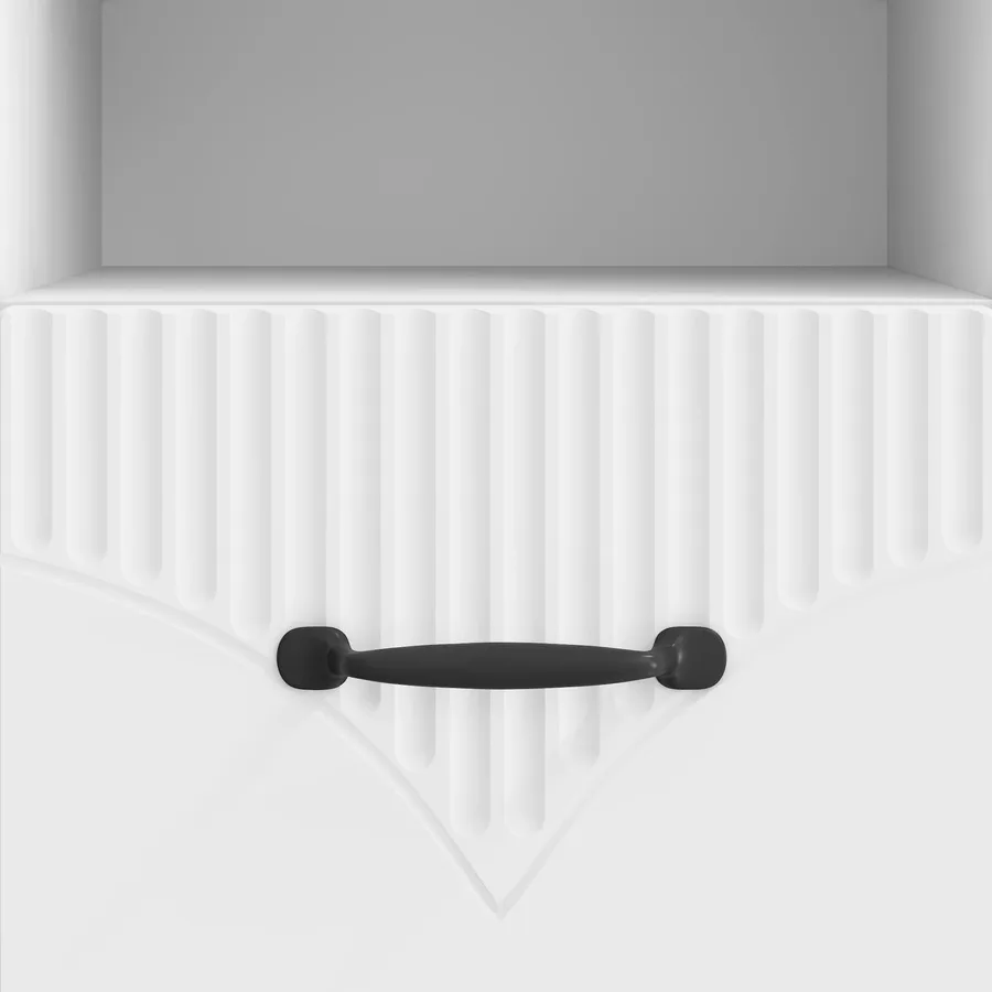 Meuble TV Blanc brillant 102 x 34,5 x 47 cm Bois d'ingénierie - 10