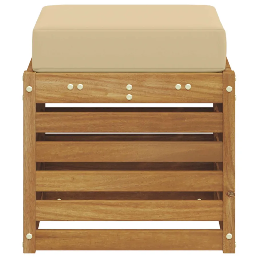 Banc de Jardin Bois d'Acacia Massif Naturel - 4