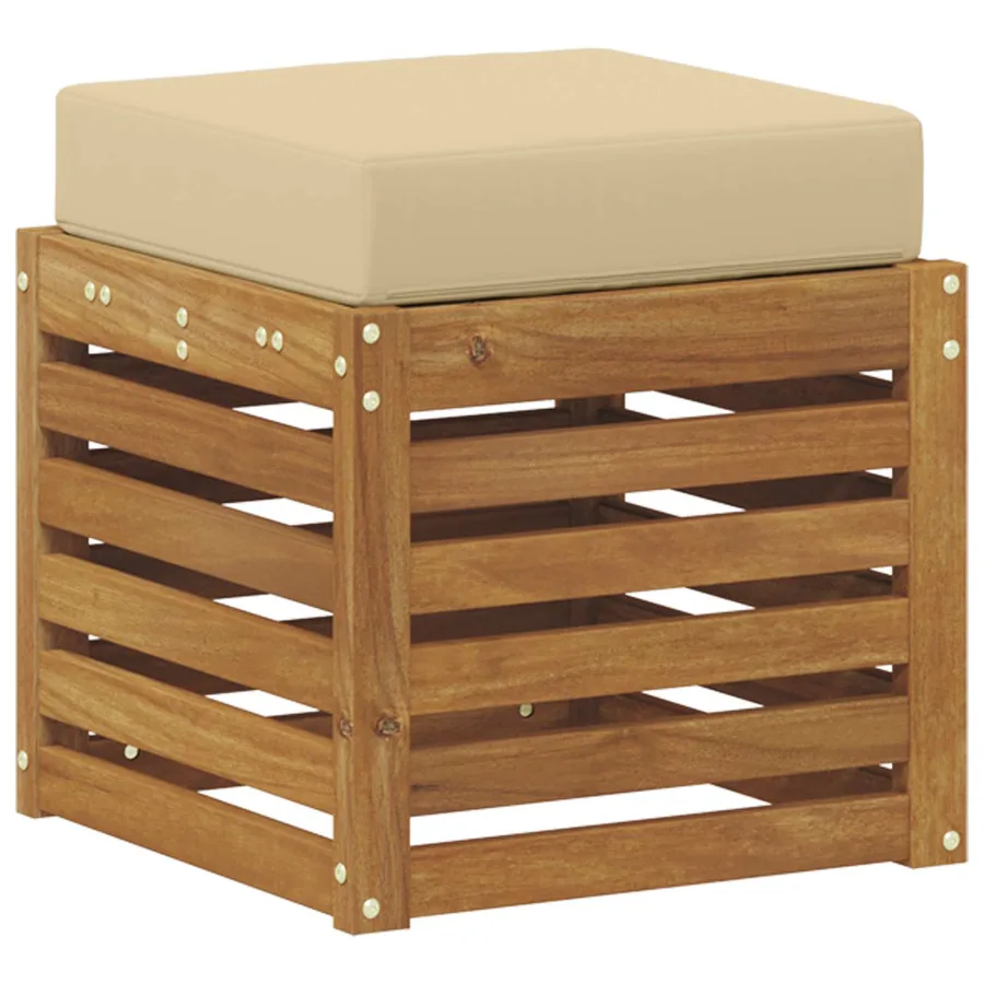 Banc de Jardin Bois d'Acacia Massif Naturel - 5