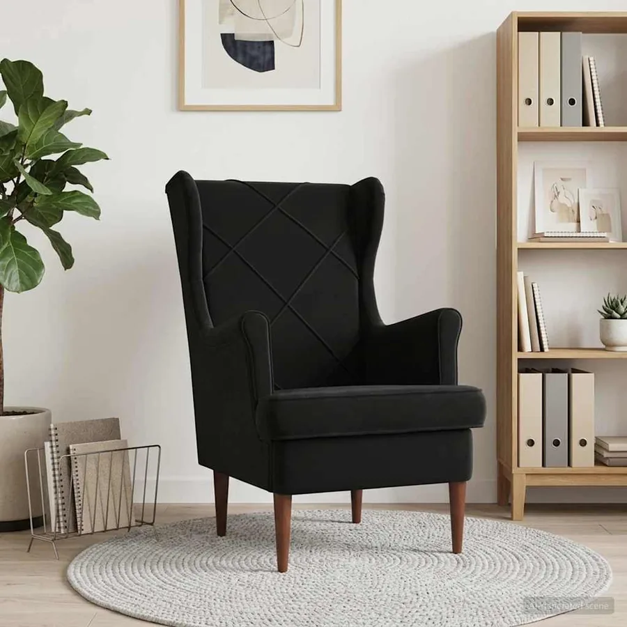 Fauteuil Noir Velours