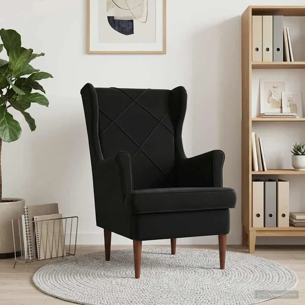 Fauteuil Noir Velours