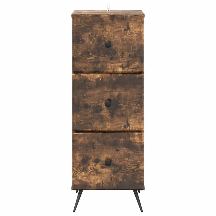Armoire à tiroirs Chêne fumé 33 x 34,5 x 90 cm - 6