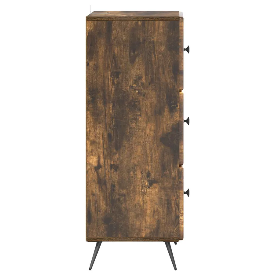 Armoire à tiroirs Chêne fumé 33 x 34,5 x 90 cm - 7