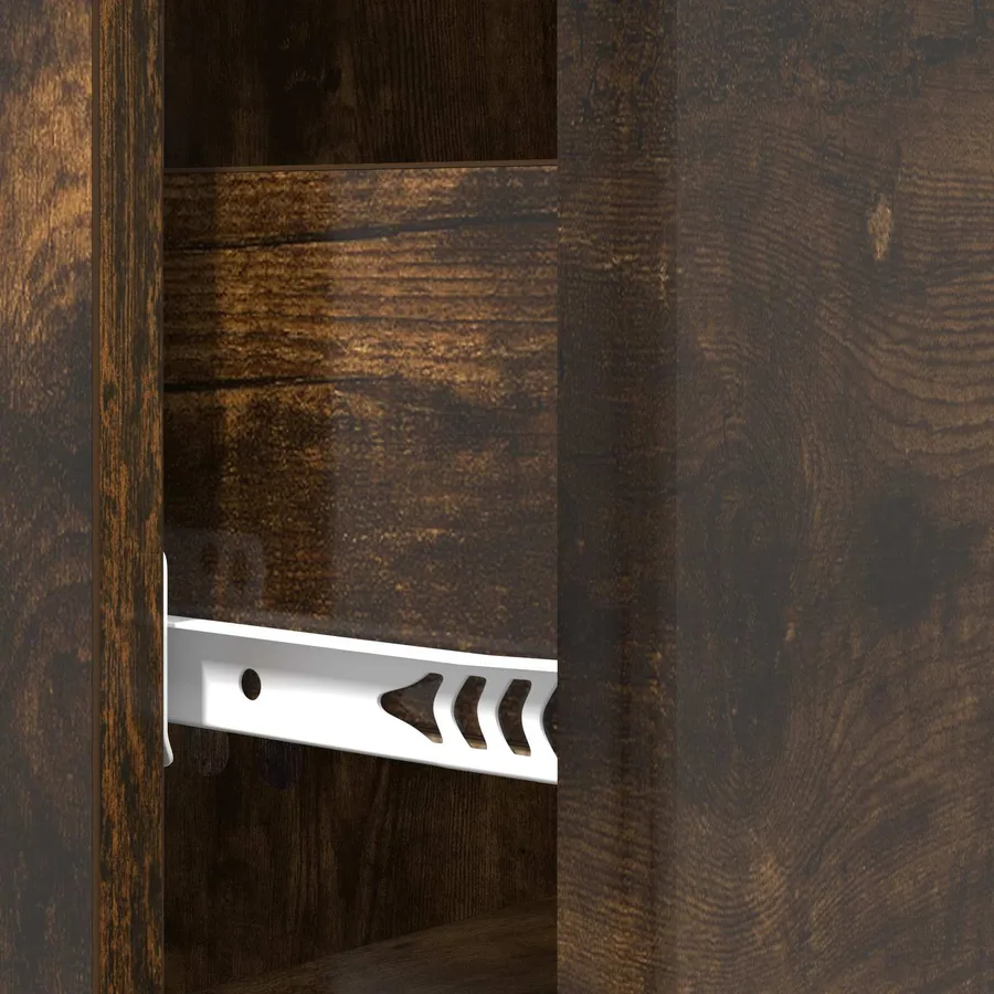 Armoire à tiroirs Chêne fumé 33 x 34,5 x 90 cm - 8