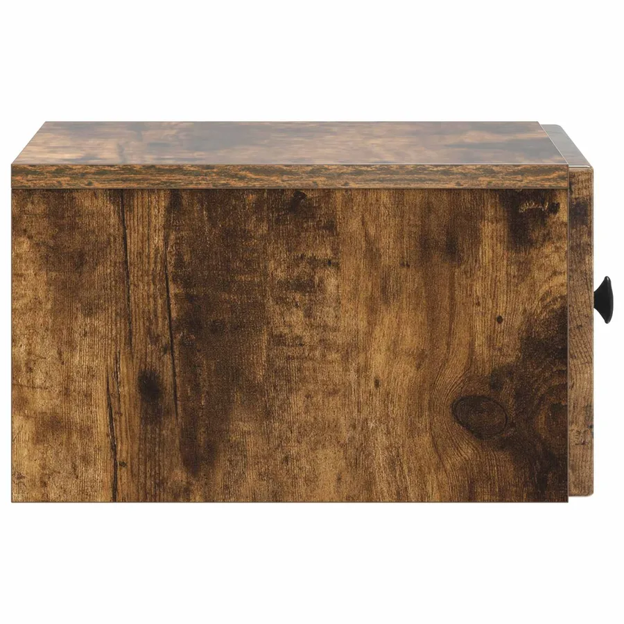 Cabinet de chevet mural Chêne fumé 33 x 34,5 x 20 cm - 6