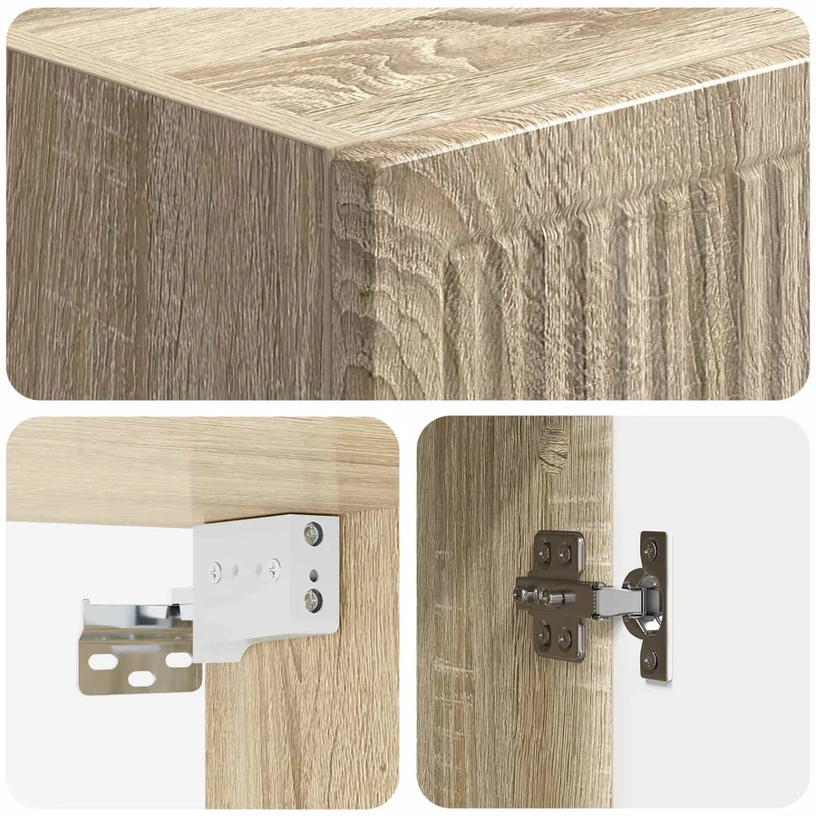 Armoire Murale Chêne Sonoma 33 x 34,5 x 90 cm Bois d'ingénierie - 7