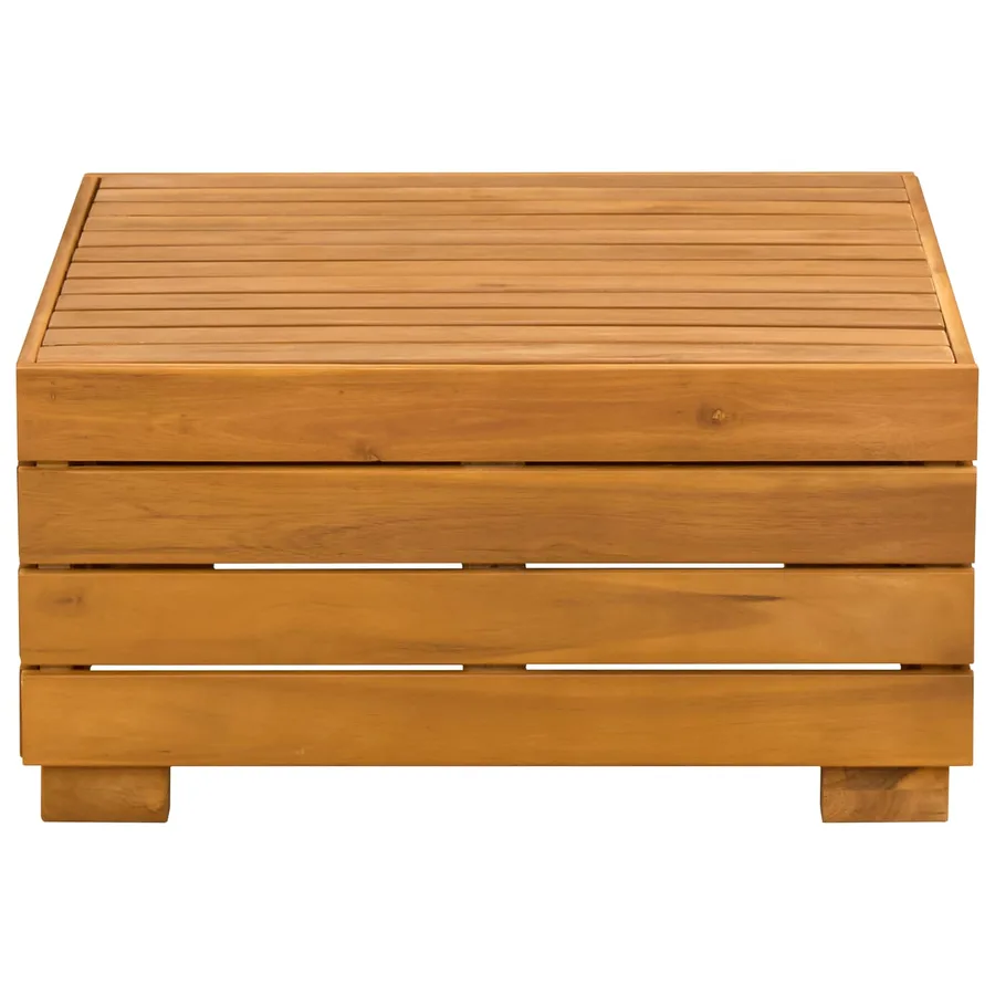 Table d'appoint de jardin Bois d'Acacia Massif Marron - 3