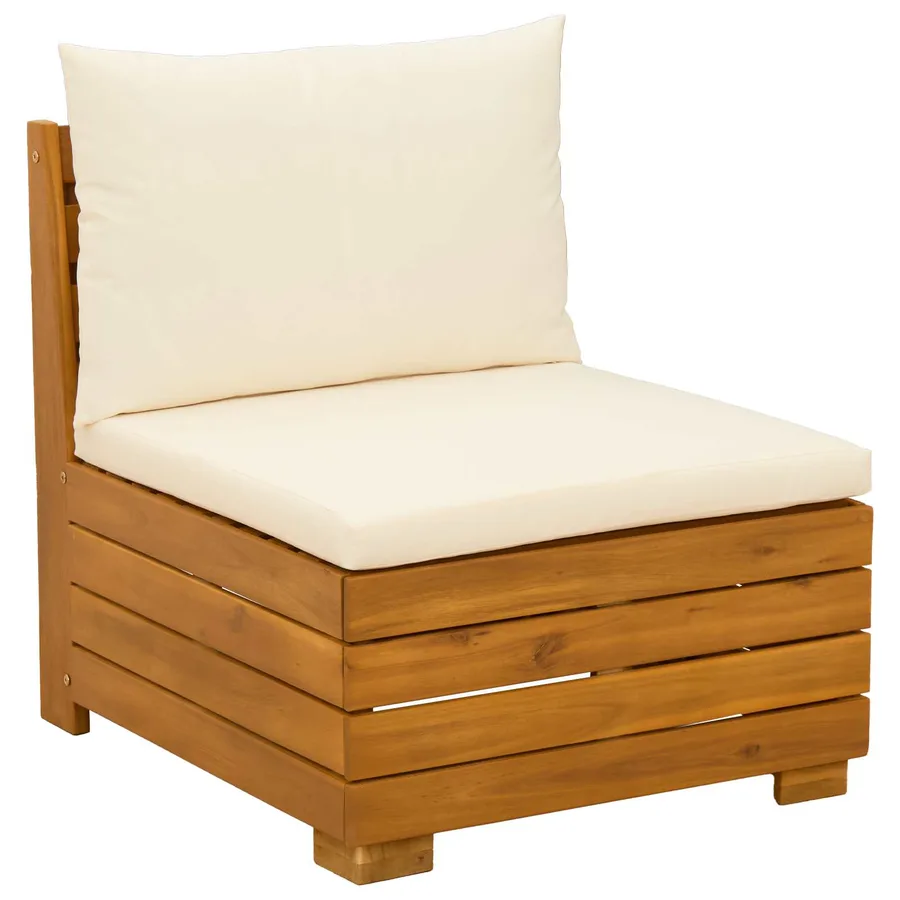 Ensemble de canapés d'extérieur avec coussin 8 Pièce Marron - 5
