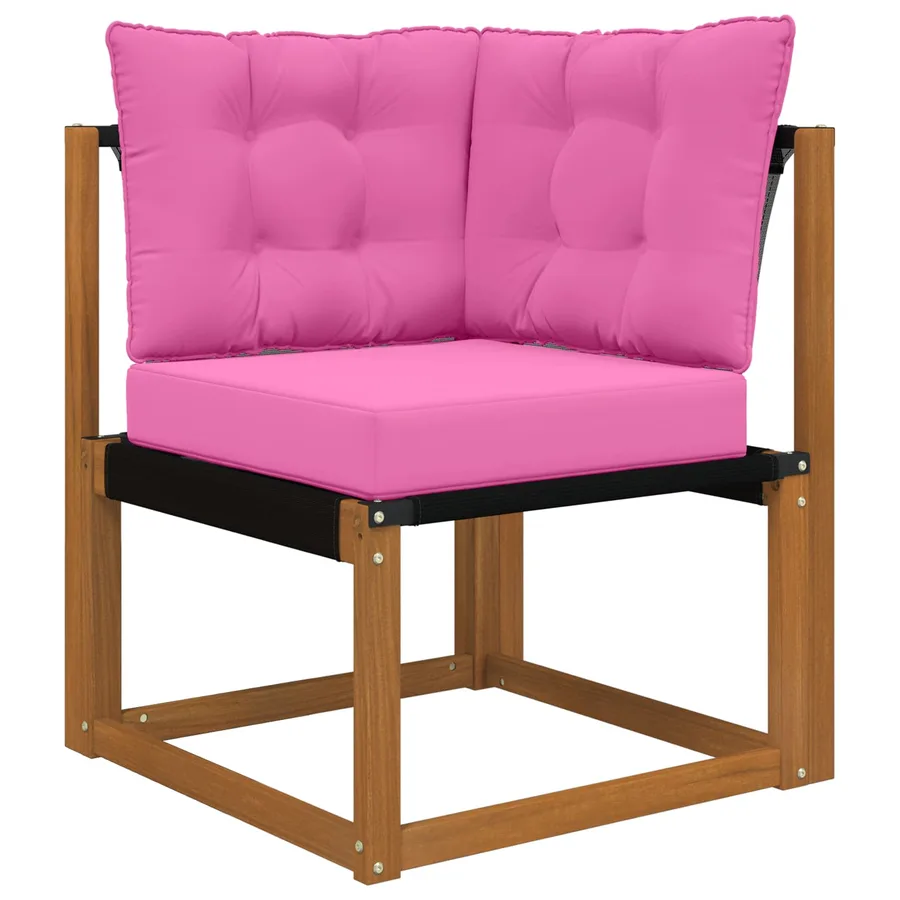 Coussin de canapé d'extérieur Polyester Rose 60 x 40 x 10 cm - 3