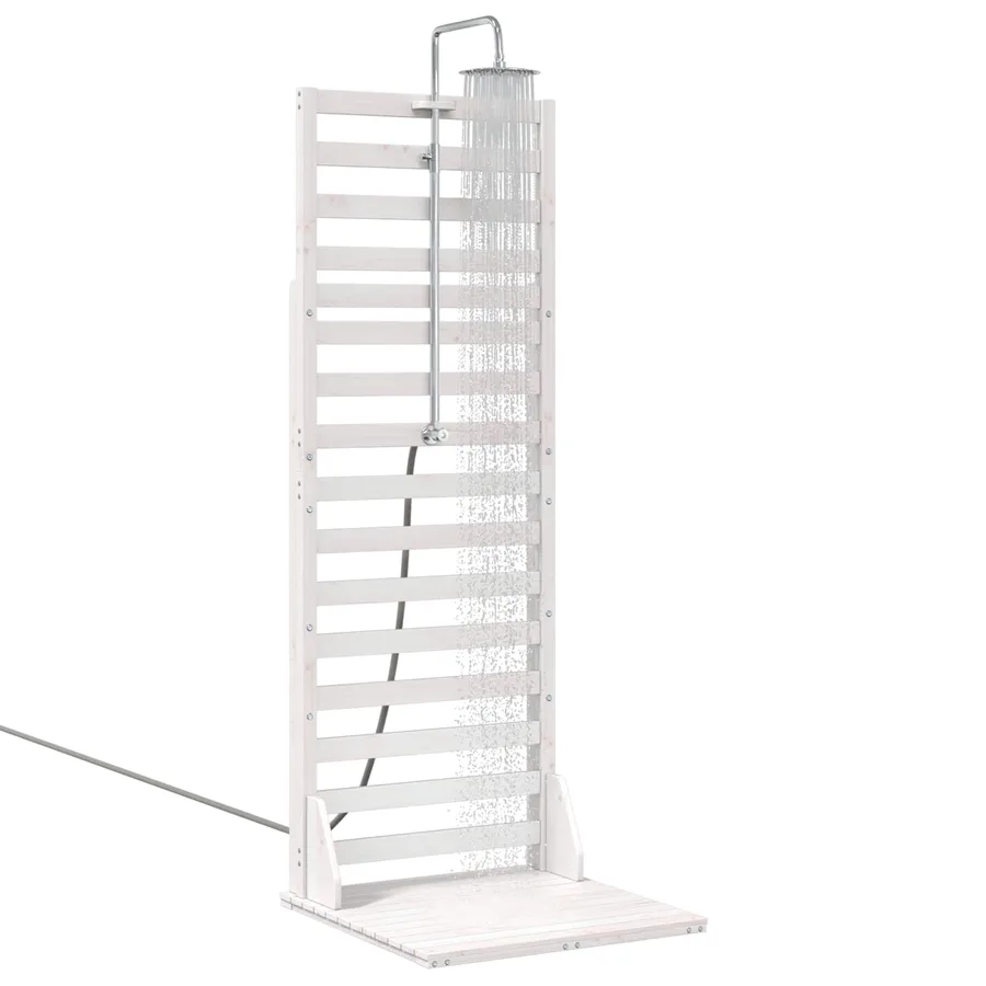 Douche d'extérieur 225 cm Blanc - 3