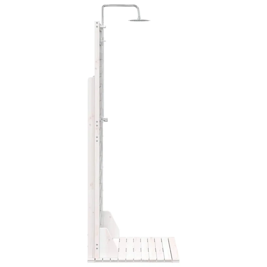 Douche d'extérieur 225 cm Blanc - 5