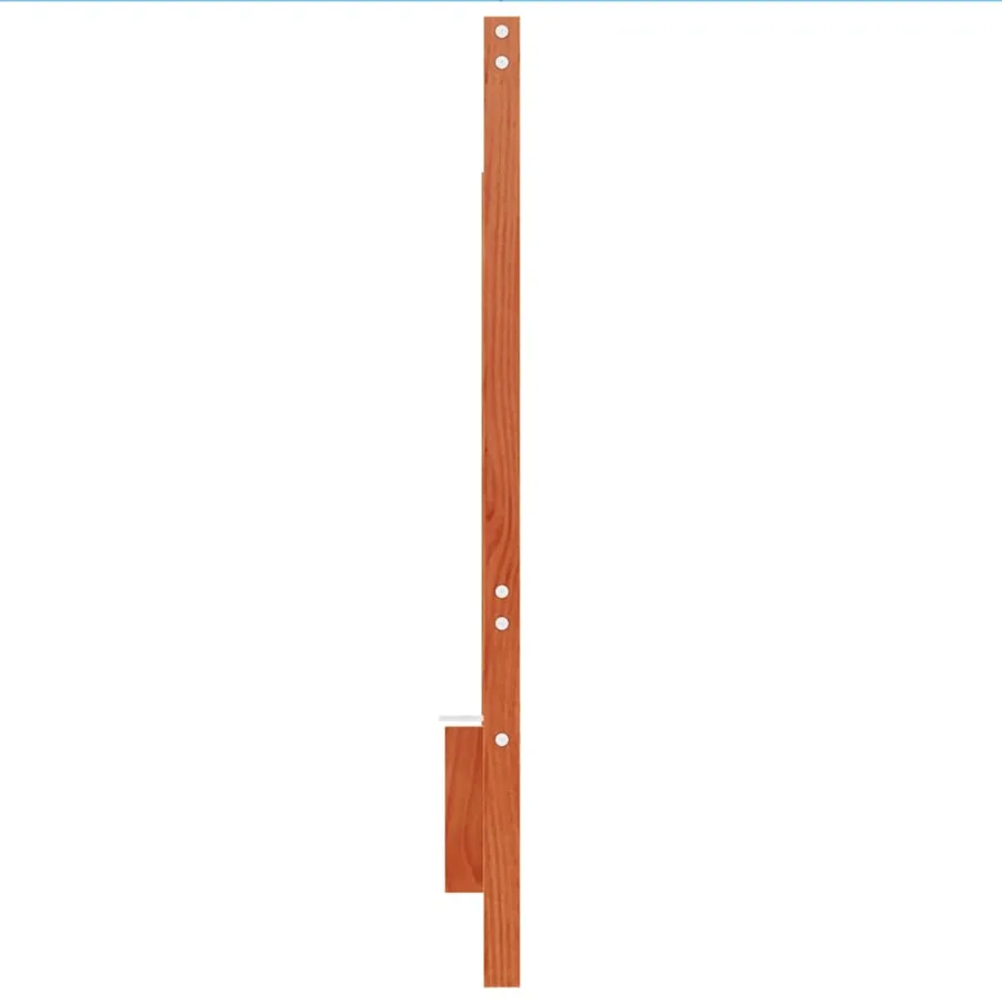 Tête de lit cire marron 140 cm bois massif de pin - 5