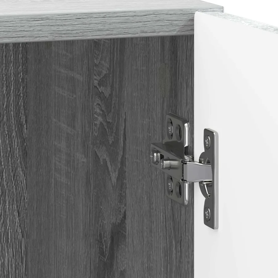 Table de chevet Sonoma gris 43 x 34,5 x 47 cm Bois d'ingénierie - 9