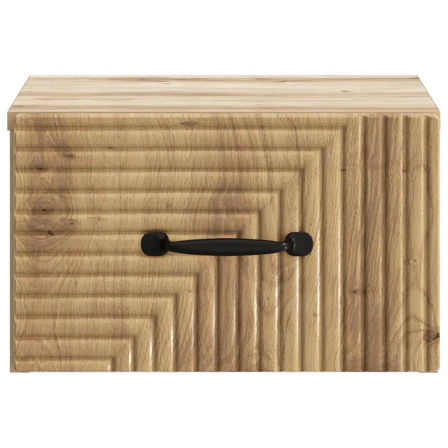 Cabinet de chevet mural 2 pc Chêne artisanal 34,5 x 33 x 20 cm - 7