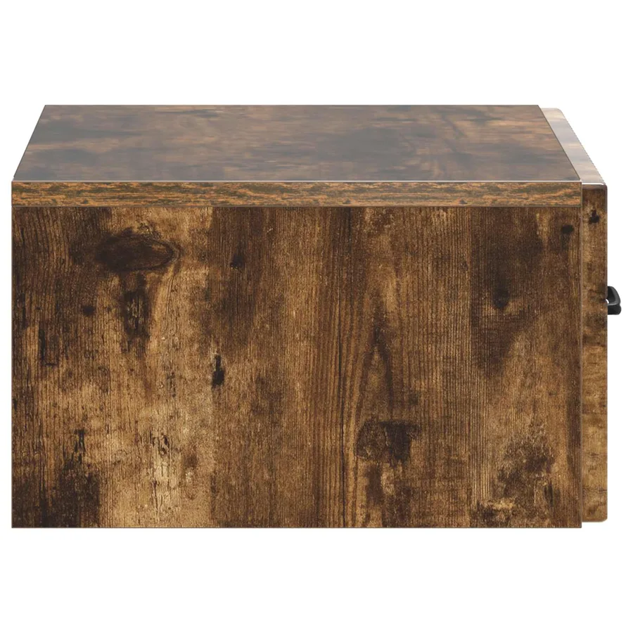 Cabinet de chevet mural Chêne fumé 49 x 34,5 x 20 cm - 6