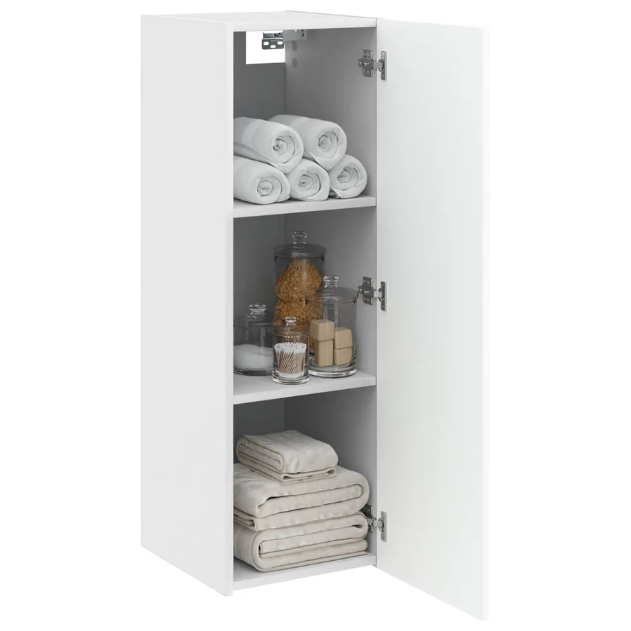 Cabinet de Salle de Bain Mural Blanc brillant 33 x 34,5 x 60 cm - 3